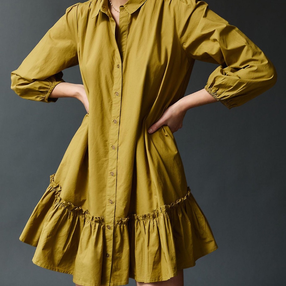 *****SOLD*****Anthropologie Shelley Flounced Tunic Dress
